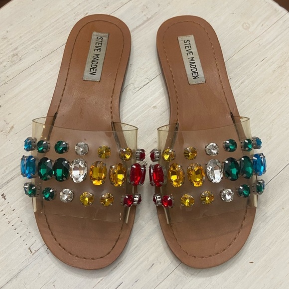 Steve Madden Robin sandals with rhinestones - Picture 1 of 7